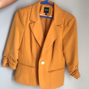 Yellow mustard color blazer